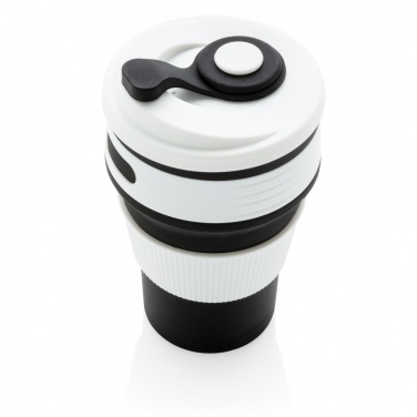Logo trade promotional gift photo of: Foldable silicone cup