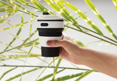 Logo trade promotional merchandise photo of: Foldable silicone cup