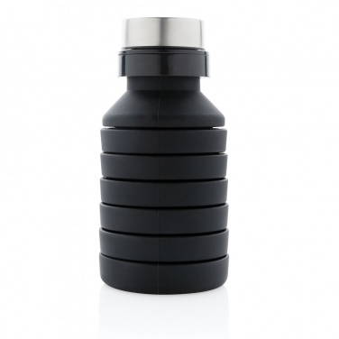Logotrade advertising products photo of: Leakproof collapsible silicone bottle with lid