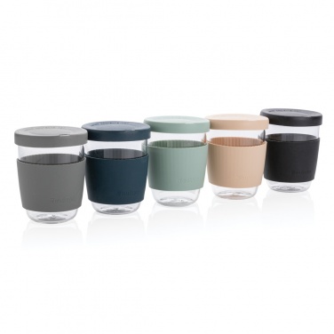 Logotrade promotional product image of: Ukiyo borosilicate glass with silicone lid and sleeve