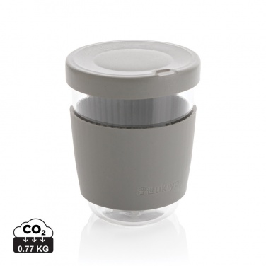 Logo trade promotional gifts image of: Ukiyo borosilicate glass with silicone lid and sleeve