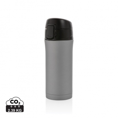 Logo trade promotional gifts picture of: Metallic easy lock vacuum mug