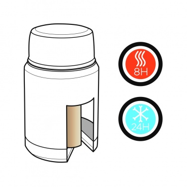 Logotrade promotional product picture of: Swiss Peak Elite copper vacuum food container