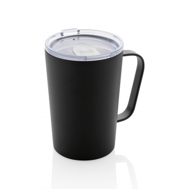 Logo trade corporate gifts picture of: RCS Recycled stainless steel modern vacuum mug with lid