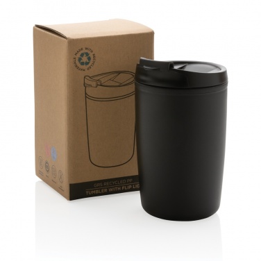 Logo trade promotional item photo of: GRS Recycled PP tumbler with flip lid
