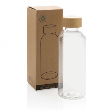 Logo trade promotional gift photo of: RCS RPET bottle with bamboo lid