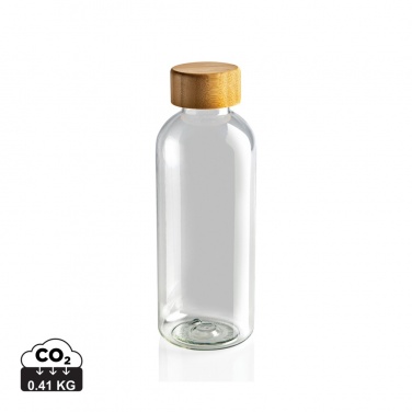 Logo trade promotional items picture of: RCS RPET bottle with bamboo lid