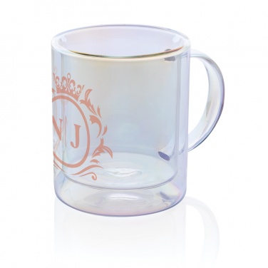 Logotrade business gifts photo of: Deluxe double wall electroplated glass mug
