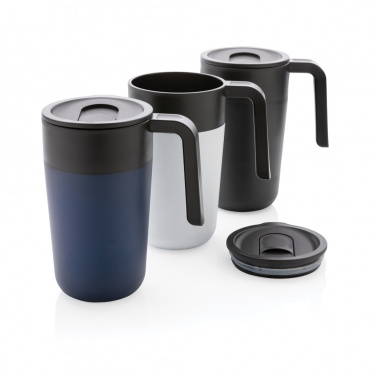 Logo trade promotional items image of: GRS Recycled PP and SS mug with handle