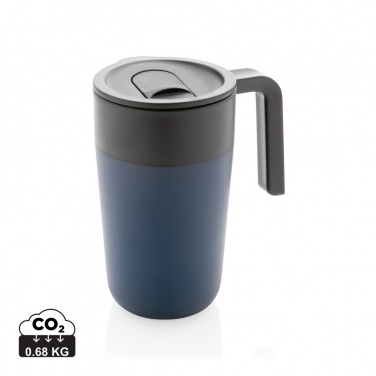Logo trade corporate gifts image of: GRS Recycled PP and SS mug with handle