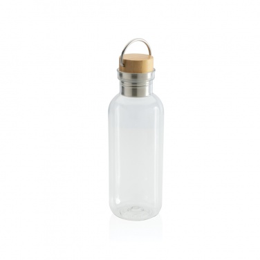 Logo trade promotional gift photo of: RCS RPET bottle with bamboo lid and handle