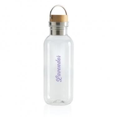 Logotrade advertising product picture of: RCS RPET bottle with bamboo lid and handle