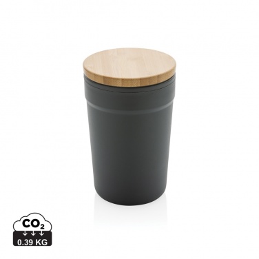 Logotrade promotional products photo of: GRS certified recycled PP mug with bamboo lid