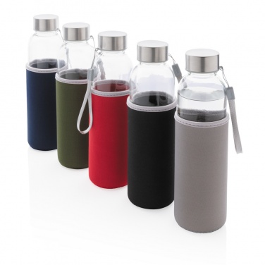 Logotrade promotional product picture of: Glass bottle with neoprene sleeve