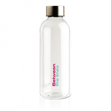 Logo trade promotional merchandise image of: Leakproof water bottle with metallic lid