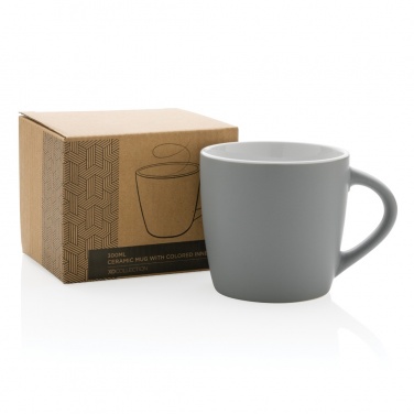 Logo trade advertising products picture of: Ceramic mug with coloured inner 300ml
