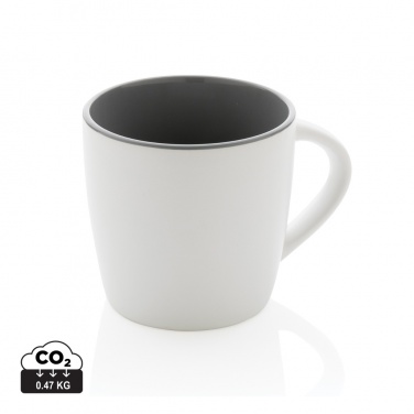 Logo trade promotional giveaways image of: Ceramic mug with coloured inner 300ml