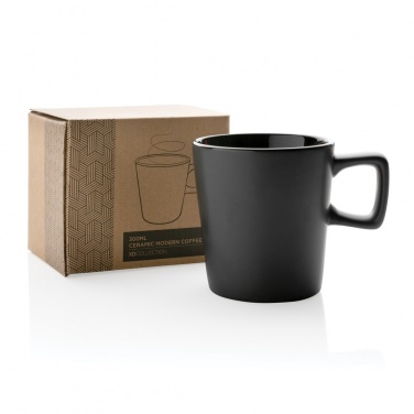 Logo trade promotional items image of: Ceramic modern coffee mug 300ml