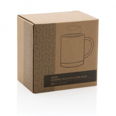 Logotrade promotional merchandise photo of: Ceramic mug with cork base 280ml