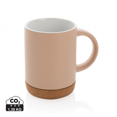 Logo trade promotional items picture of: Ceramic mug with cork base 280ml