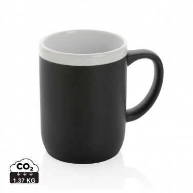 Logotrade promotional product picture of: Ceramic mug with white rim 300ml