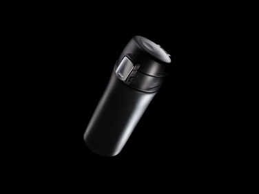 Logo trade business gifts image of: RCS Recycled stainless steel easy lock vacuum mug