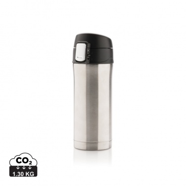 Logotrade promotional merchandise image of: RCS Recycled stainless steel easy lock vacuum mug