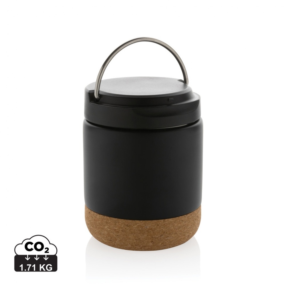 Logo trade advertising products image of: Savory RCS certified recycled stainless steel foodflask