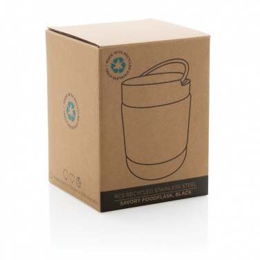 Logo trade corporate gifts picture of: Savory RCS certified recycled stainless steel foodflask