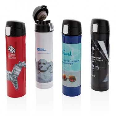 Logo trade business gifts image of: RCS Re-steel easy lock vacuum flask