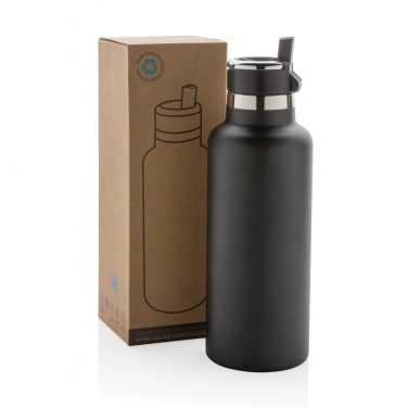 Logo trade corporate gifts picture of: Hydro RCS recycled stainless steel vacuum bottle with spout
