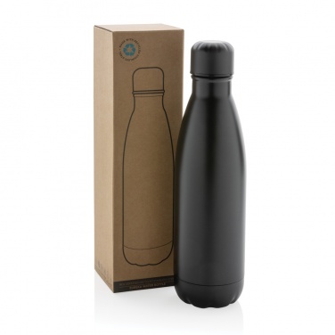 Logo trade promotional merchandise photo of: Eureka RCS certified re-steel single wall water bottle