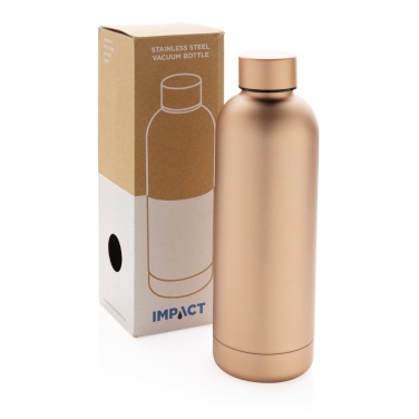 Logo trade promotional items image of: Impact stainless steel double wall vacuum bottle