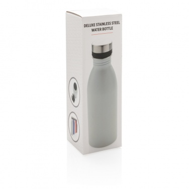 Logo trade business gifts image of: Deluxe stainless steel water bottle
