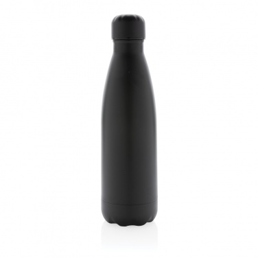 Logo trade advertising products image of: Solid colour vacuum stainless steel bottle 500 ml