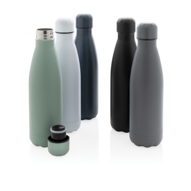 Logo trade promotional merchandise photo of: Solid colour vacuum stainless steel bottle 500 ml