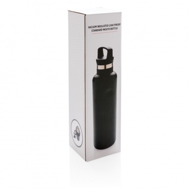 Logo trade promotional giveaway photo of: Vacuum insulated leak proof standard mouth bottle