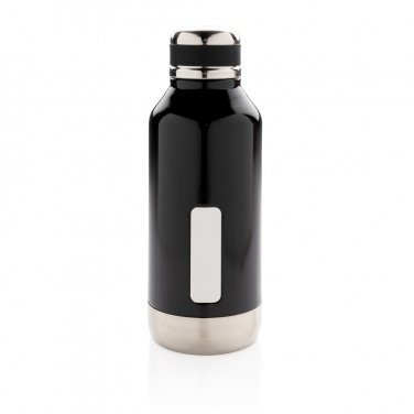 Logo trade corporate gifts image of: Leak proof vacuum bottle with logo plate