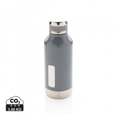 Logo trade promotional products image of: Leak proof vacuum bottle with logo plate