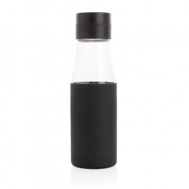 Logo trade promotional items picture of: Ukiyo glass hydration tracking bottle with sleeve