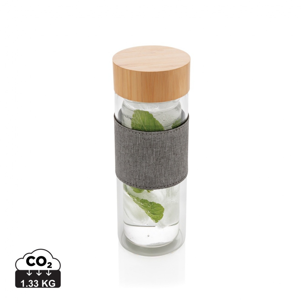 Logotrade promotional merchandise picture of: Impact double wall borosilicate glass bottle