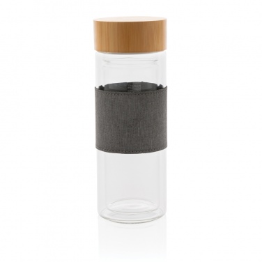 Logo trade corporate gifts picture of: Impact double wall borosilicate glass bottle