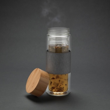 Logotrade promotional item image of: Impact double wall borosilicate glass bottle