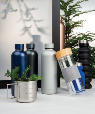 Logo trade promotional merchandise picture of: Impact double wall borosilicate glass bottle