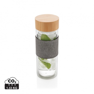 Logo trade promotional gifts image of: Impact double wall borosilicate glass bottle
