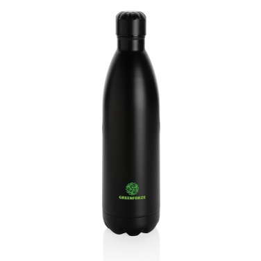 Logotrade promotional giveaway image of: Solid colour vacuum stainless steel bottle 1L