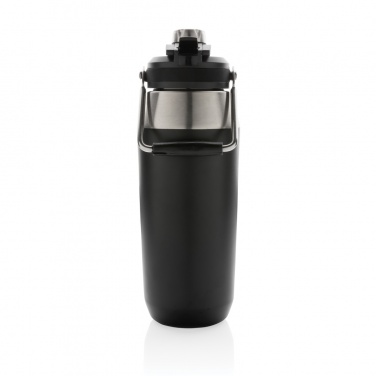 Logo trade corporate gifts picture of: Vacuum stainless steel dual function lid bottle 1L