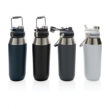 Logotrade promotional merchandise image of: Vacuum stainless steel dual function lid bottle 1L