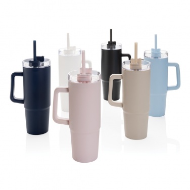 Logo trade business gift photo of: Tana RCS plastic tumbler with handle 900ml