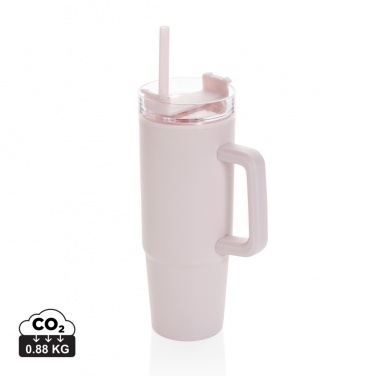 Logo trade promotional giveaway photo of: Tana RCS plastic tumbler with handle 900ml